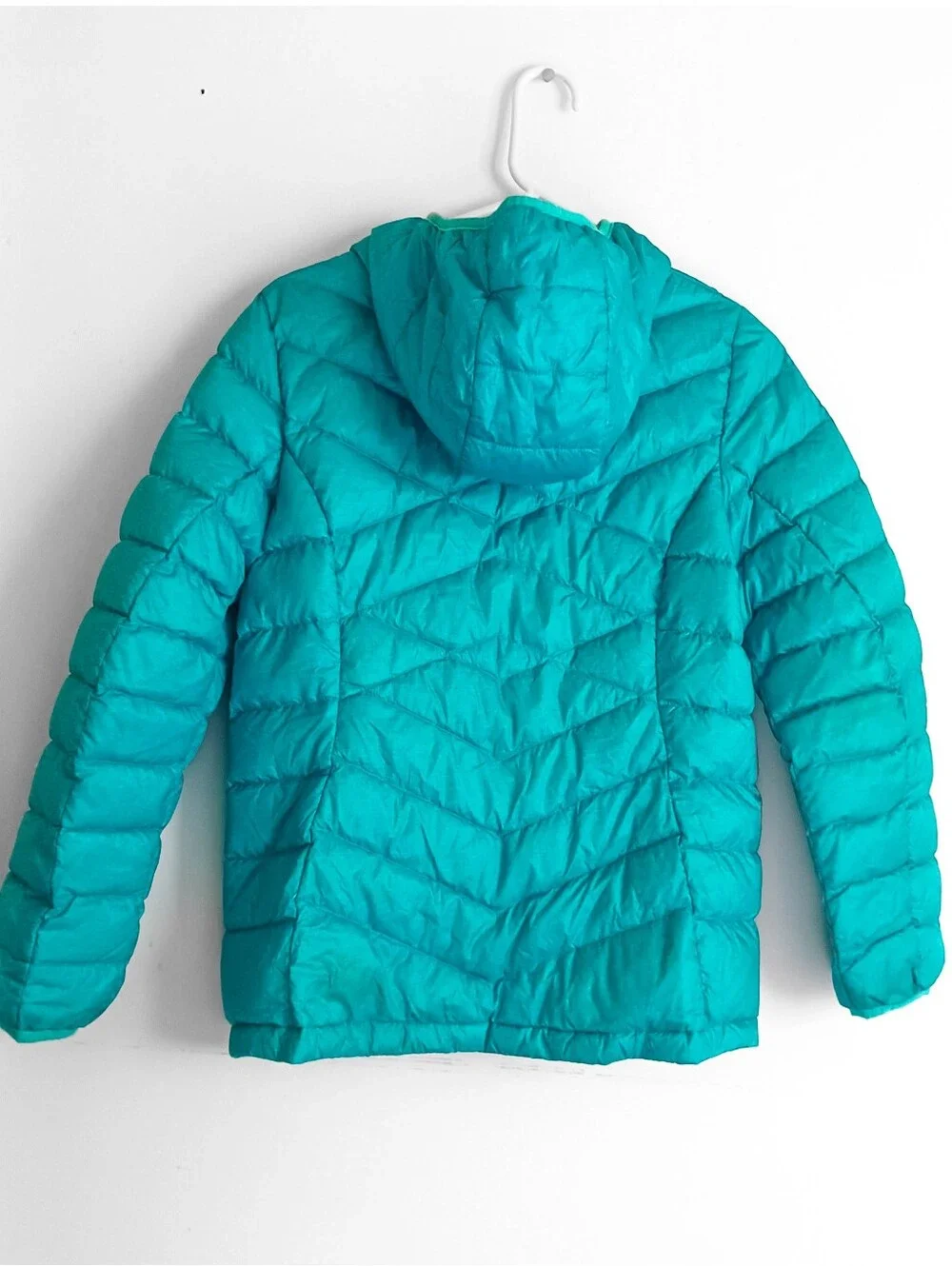 New Goose Down Insulated + Packable Ultra Light Hooded Girls Puffer Jacket 14-16